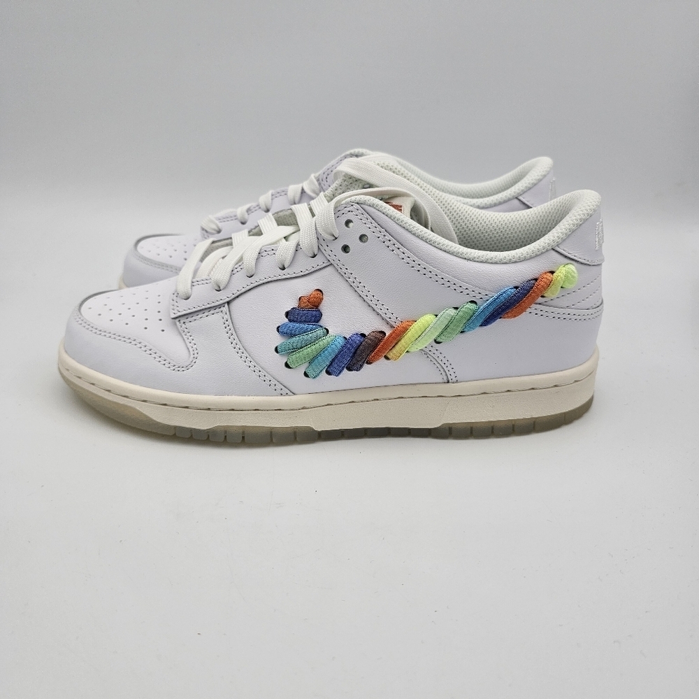 Nike Dunk Low GS 'Rainbow Lace Swoosh' Size 6Y
